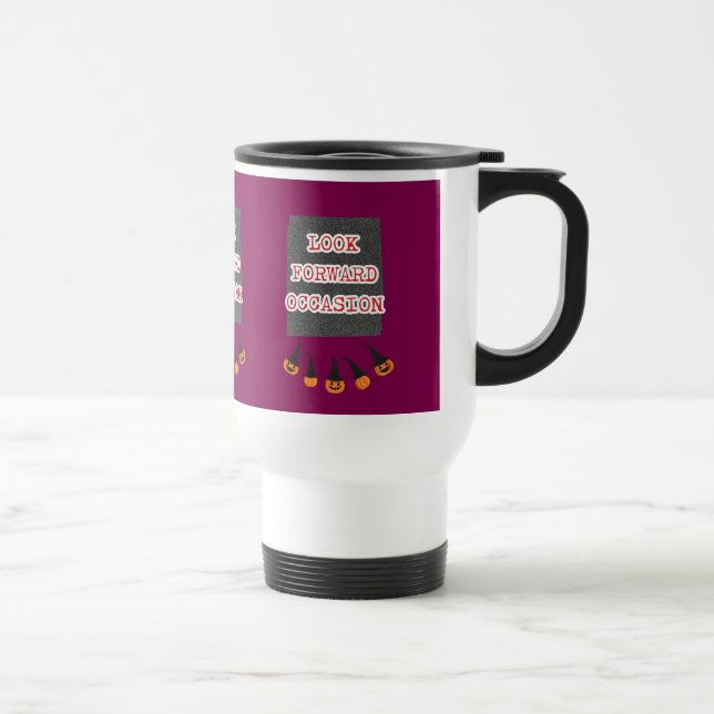 Premium "Look Forward" Klassische Tasse, 11 oz Reisebecher (Rechts)