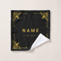 Premium Luxus Wash Tuch mit Individuelle Name