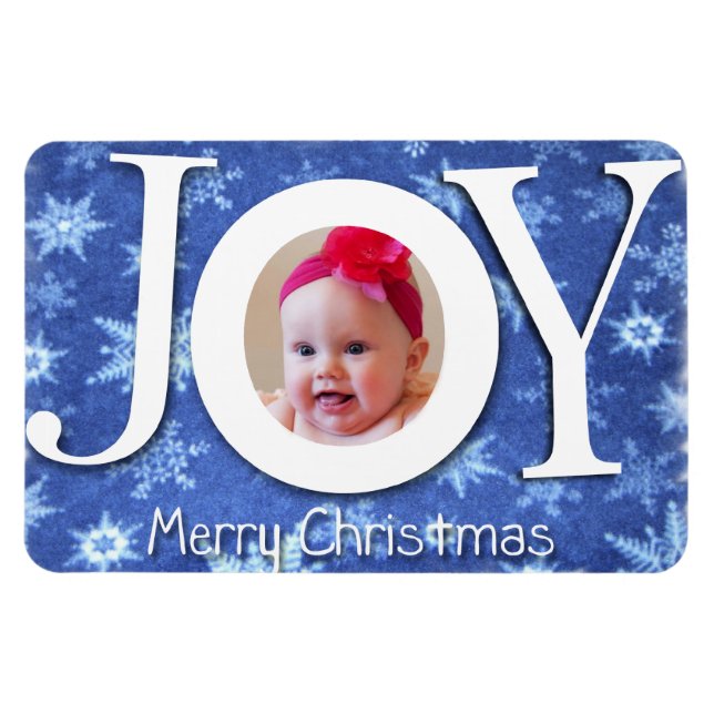 Premium Magnet für Joy and Snow Foto (Horizontal)