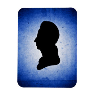 Premium-Magnet "Man Silhouette on Blue" Magnet