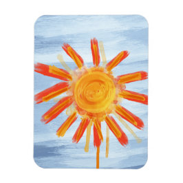 Premium Magnet, Sonnenschein Malerei Magnet