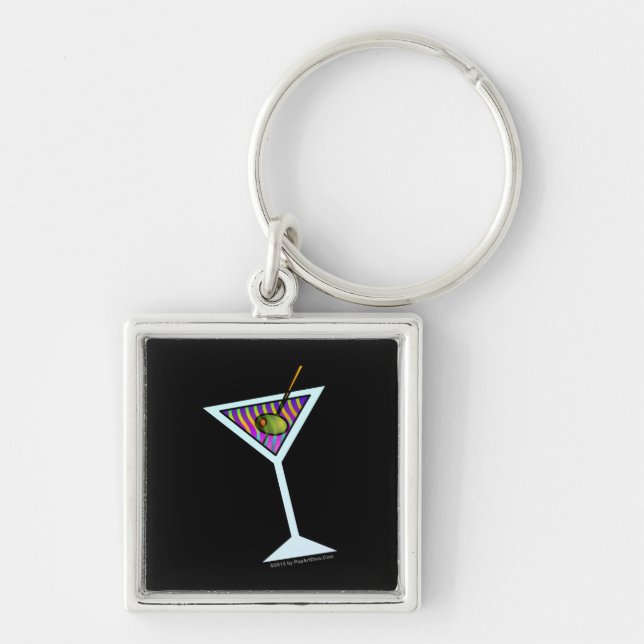 Premium-MARTINI-SCHLÜSSELANHÄNGER Schlüsselanhänger (Vorne)