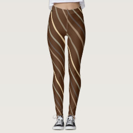 Premium Milch Chocolate Striped Candy Cane Leggings