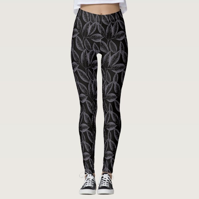 Premium Nahtloses Muster mit detaillierten Venen Leggings (Vorderseite)