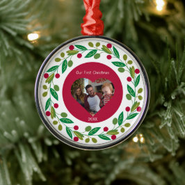 Premium Ornament - Unser erstes Weihnachtsfest - F Aus Metall