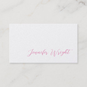 Premium Pearl Berufliche Minimalistische Kalligrap Visitenkarte