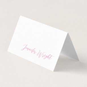 Premium Pearl Berufliche Minimalistische Kalligrap Visitenkarten