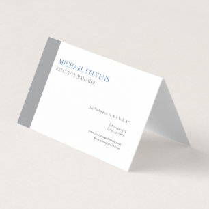 Premium Perle Modern Elegant Einfach Grau Weiß Visitenkarten