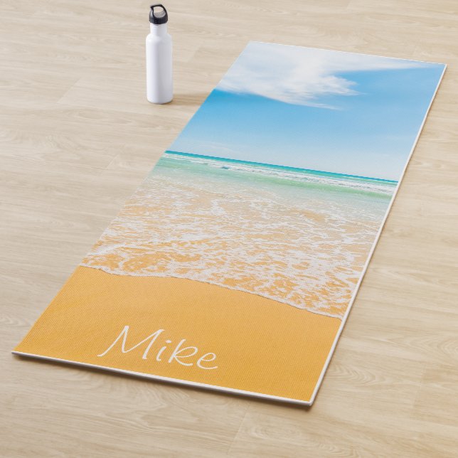 Premium Personalisiert Beach Themed Yoga Mat Yogamatte (Beispiel)