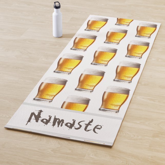 Premium Personalisiertes Bier Themed Yoga Mat Yogamatte (Beispiel)