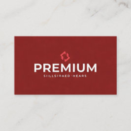 Premium Red Business Card Visitenkarte