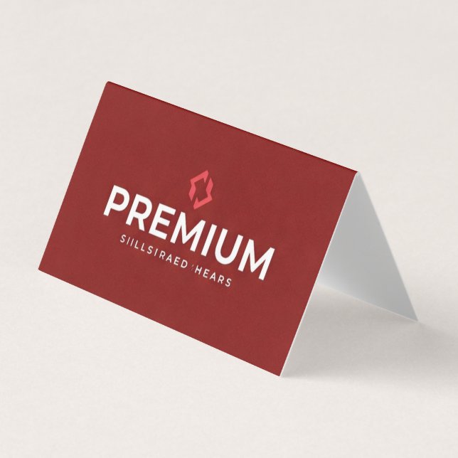 Premium Red Business Visitenkarten (Vorderseite)