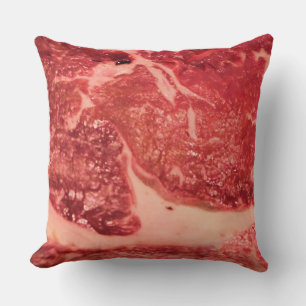 Premium rohes rotes Fleisch   Mramoriertes Steak M Kissen