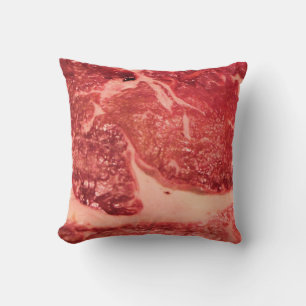 Premium rohes rotes Fleisch   Mramoriertes Steak M Kissen