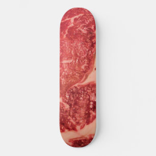 Premium rohes rotes Fleisch   Mramoriertes Steak M Skateboard