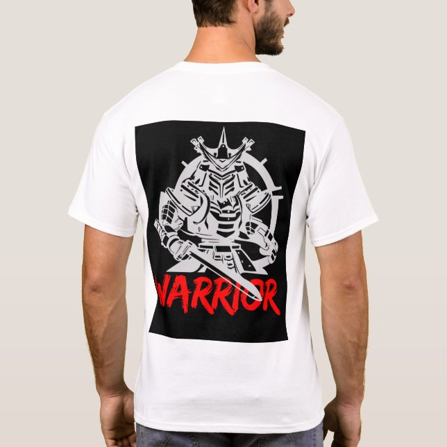 Premium Samurai Warrior T - Shirt | Traditionelles (Rückseite)