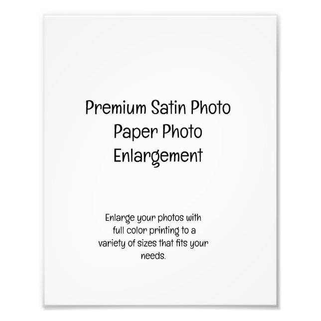 Premium Satin Foto Paper Foto Erweiterung (Vorne)