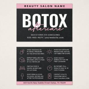Premium-Schwarze-Botox-Nachbehandlungs-Anleitungsk
