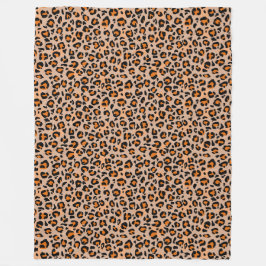 Premium Seamless Wild Safari Cat Animal Print Fleecedecke