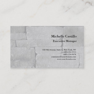 Premium Silk Beruflich Minimalistische Grau-Wand Visitenkarte