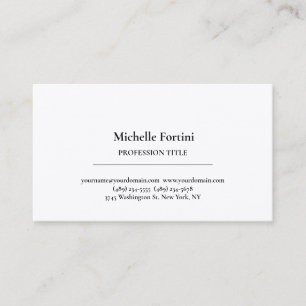 Premium Silk Elegant Schlicht schlicht Minimalisti Visitenkarte