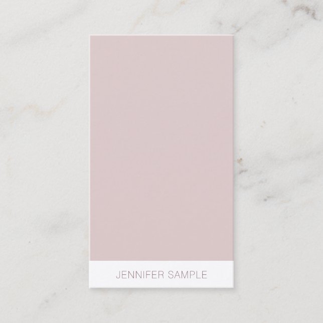 Premium Silk Finish Modernes einfaches Template Lu Visitenkarte (Vorderseite)