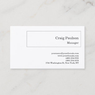 Premium Silk Minimalistisch modern Visitenkarte