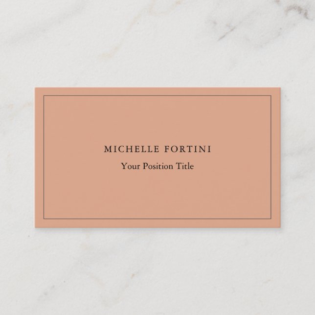 Premium Silk Trendy Minimalistisch Beruflich moder Visitenkarte (Vorderseite)