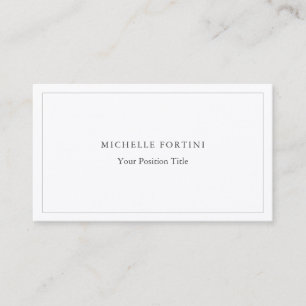 Premium Silk Trendy Minimalistisch Beruflich Visitenkarte