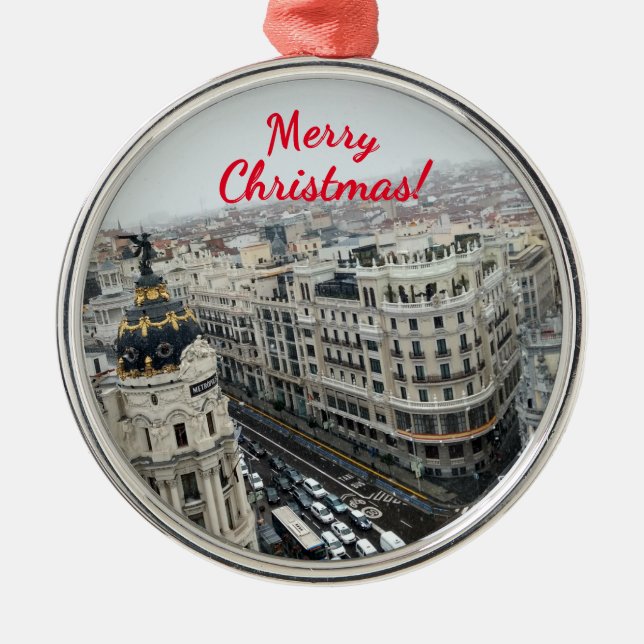 Premium Square Ornament of Madrid (Vorne)