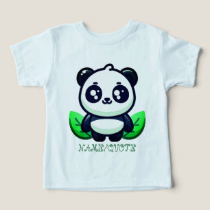 Premium Süßer Panda und Blätter