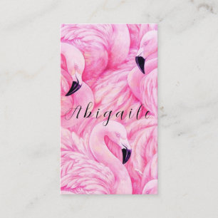 Premium Vektor Flamingo Geschäftskarte Visitenkarte