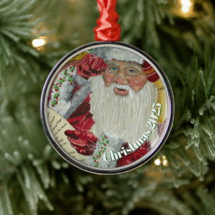 Premium-Weihnachtsmann-Schmuck - Genau unter die L Ornament Aus Metall