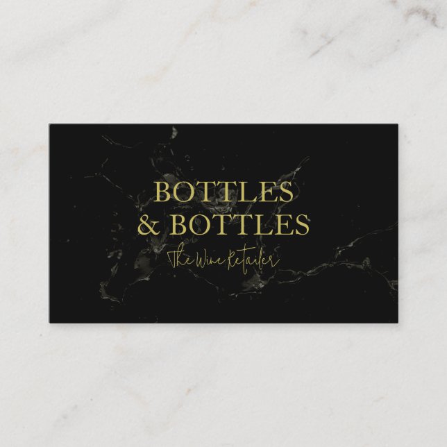 Premium Wine Einzelhandelskarte Telefonnummerkarte (Vorderseite)