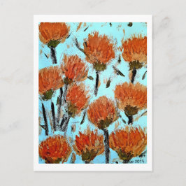 Premium Wrapped Canvas (Gloss) Dianthus Postkarte