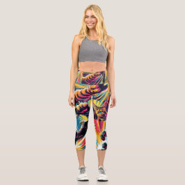Premium Yoga Pants - Stretchy, komfortabel Capri Leggings