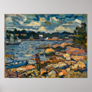 Prendergast - Brooksville Maine (River Rocks) Poster