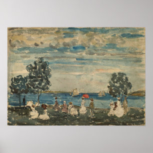 Prendergast - Figures on a Beach 1910 Poster