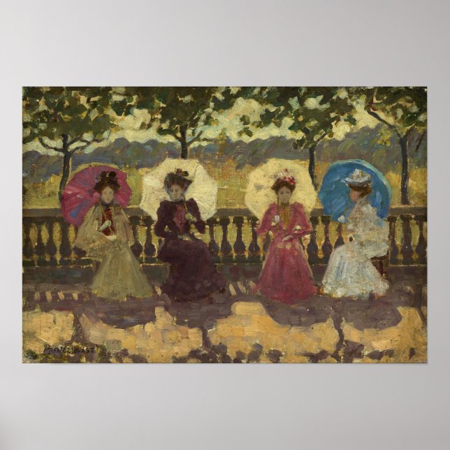 Prendergast - Im Park Paris Poster (Vorne)
