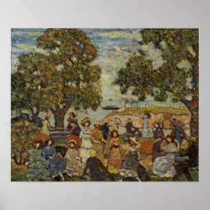 Prendergast - Landschaft mit Zahlen Poster