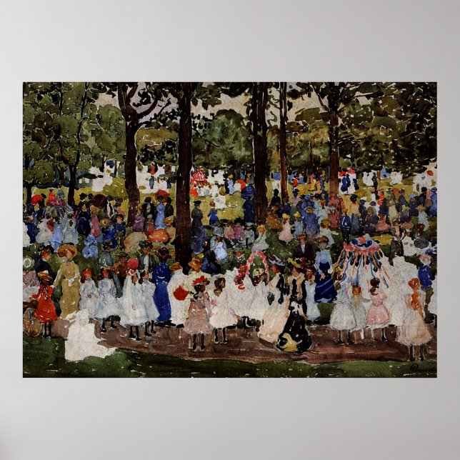 Prendergast - Mai Tag, Zentralpark Poster (Vorne)