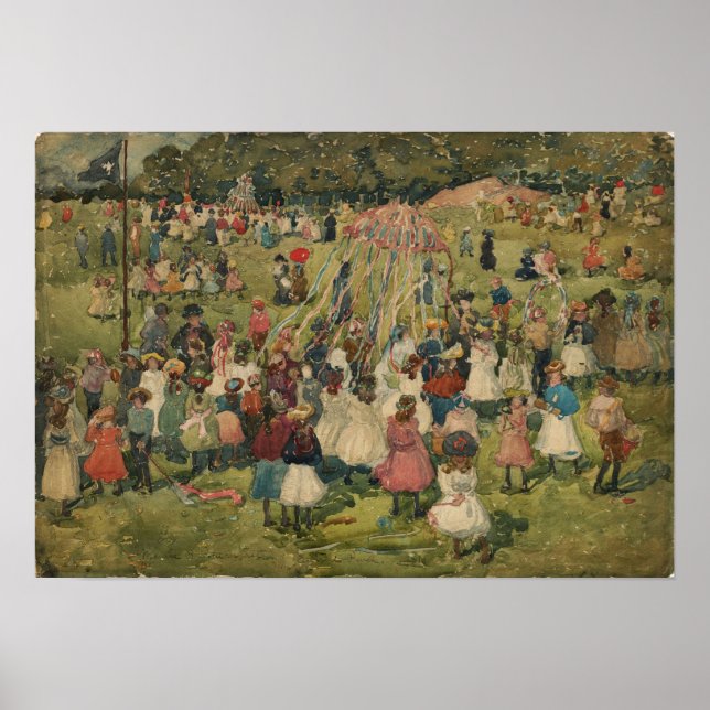 Prendergast - May Day Central Park 1901 Poster (Vorne)