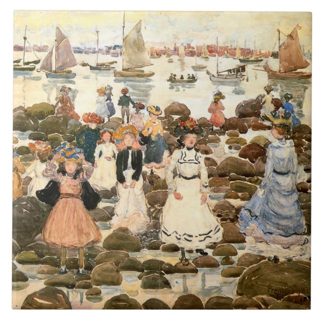 Prendergast - Niedrige Gezeiten, Beachmont, Fliese (Vorderseite)
