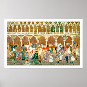 Prendergast: Sonnenlicht in St Mark Quadrat Poster