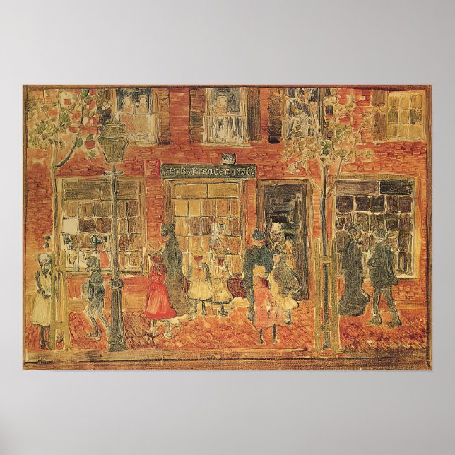 Prendergast - Street Scene 1894 Poster (Vorne)
