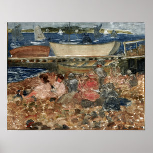 Prendergast - Werftkinder beim Spielen 1902 Poster
