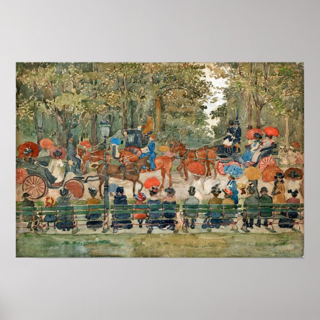 Prendergast - Zentralpark Poster (Vorne)