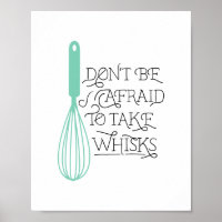 Prendre Whisks Citer Poster PERSONNALISABLE