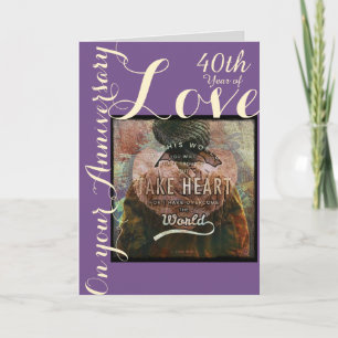 Prenez la carte d'anniversaire de coeur