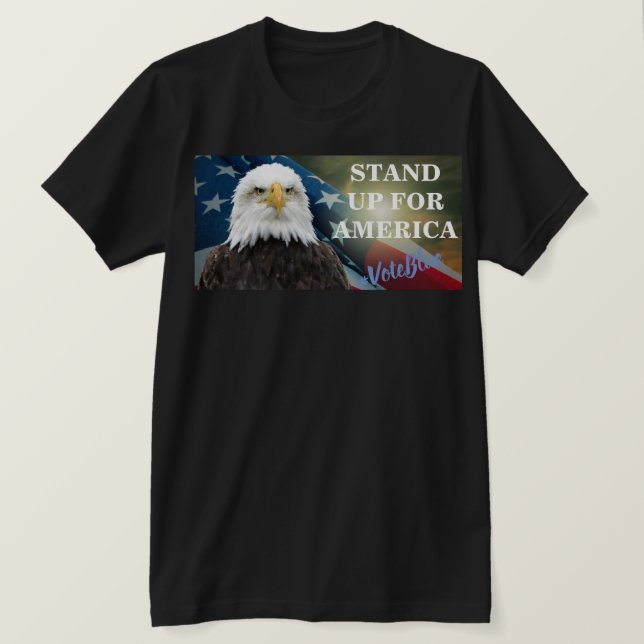 PRENEZ LA PAROLE POUR L'AMÉRIQUE #VoteBlue T-Shirt (Design devant)